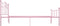 vidaXL - Bedframe - metaal - roze - 160x200 - cm