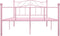 vidaXL - Bedframe - metaal - roze - 160x200 - cm