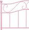 vidaXL - Bedframe - metaal - roze - 90x200 - cm