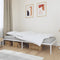 vidaXL - Bedframe - metaal - wit - 100x190 - cm