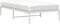 vidaXL - Bedframe - metaal - wit - 100x190 - cm