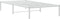 vidaXL - Bedframe - metaal - wit - 100x190 - cm