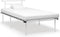 vidaXL - Bedframe - metaal - wit - 100x200 - cm