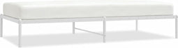 vidaXL - Bedframe - metaal - wit - 100x200 - cm