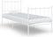 vidaXL - Bedframe - metaal - wit - 100x200 - cm
