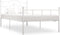 vidaXL - Bedframe - metaal - wit - 100x200 - cm