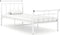 vidaXL - Bedframe - metaal - wit - 100x200 - cm