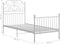 vidaXL - Bedframe - metaal - wit - 100x200 - cm
