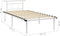 vidaXL - Bedframe - metaal - wit - 100x200 - cm