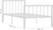 vidaXL - Bedframe - metaal - wit - 100x200 - cm