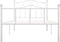 vidaXL - Bedframe - metaal - wit - 100x200 - cm