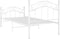 vidaXL - Bedframe - metaal - wit - 100x200 - cm