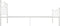 vidaXL - Bedframe - metaal - wit - 100x200 - cm