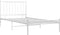 vidaXL - Bedframe - metaal - wit - 100x200 - cm