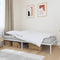 vidaXL - Bedframe - metaal - wit - 100x200 - cm