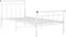 vidaXL - Bedframe - metaal - wit - 100x200 - cm