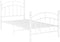 vidaXL - Bedframe - metaal - wit - 100x200 - cm