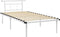 vidaXL - Bedframe - metaal - wit - 100x200 - cm