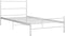 vidaXL - Bedframe - metaal - wit - 100x200 - cm