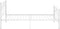 vidaXL - Bedframe - metaal - wit - 100x200 - cm