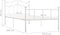 vidaXL - Bedframe - metaal - wit - 100x200 - cm