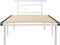 vidaXL - Bedframe - metaal - wit - 100x200 - cm