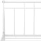 vidaXL - Bedframe - metaal - wit - 100x200 - cm