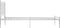 vidaXL - Bedframe - metaal - wit - 100x200 - cm