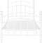 vidaXL - Bedframe - metaal - wit - 100x200 - cm