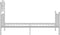 vidaXL - Bedframe - metaal - wit - 100x200 - cm