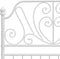 vidaXL - Bedframe - metaal - wit - 100x200 - cm