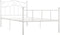 vidaXL - Bedframe - metaal - wit - 100x200 - cm