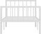 vidaXL - Bedframe - metaal - wit - 100x200 - cm