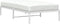 vidaXL - Bedframe - metaal - wit - 100x200 - cm