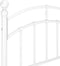 vidaXL - Bedframe - metaal - wit - 100x200 - cm