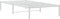 vidaXL - Bedframe - metaal - wit - 100x200 - cm