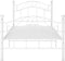 vidaXL - Bedframe - metaal - wit - 100x200 - cm