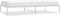 vidaXL - Bedframe - metaal - wit - 107x203 - cm
