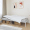 vidaXL - Bedframe - metaal - wit - 107x203 - cm