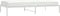 vidaXL - Bedframe - metaal - wit - 107x203 - cm