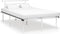 vidaXL - Bedframe - metaal - wit - 120x200 - cm
