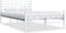 vidaXL - Bedframe - metaal - wit - 120x200 - cm