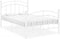 vidaXL - Bedframe - metaal - wit - 120x200 - cm