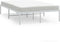 vidaXL - Bedframe - metaal - wit - 120x200 - cm
