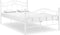 vidaXL - Bedframe - metaal - wit - 120x200 - cm