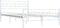 vidaXL - Bedframe - metaal - wit - 120x200 - cm