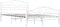 vidaXL - Bedframe - metaal - wit - 120x200 - cm