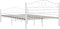 vidaXL - Bedframe - metaal - wit - 120x200 - cm