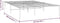 vidaXL - Bedframe - metaal - wit - 120x200 - cm