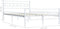 vidaXL - Bedframe - metaal - wit - 120x200 - cm